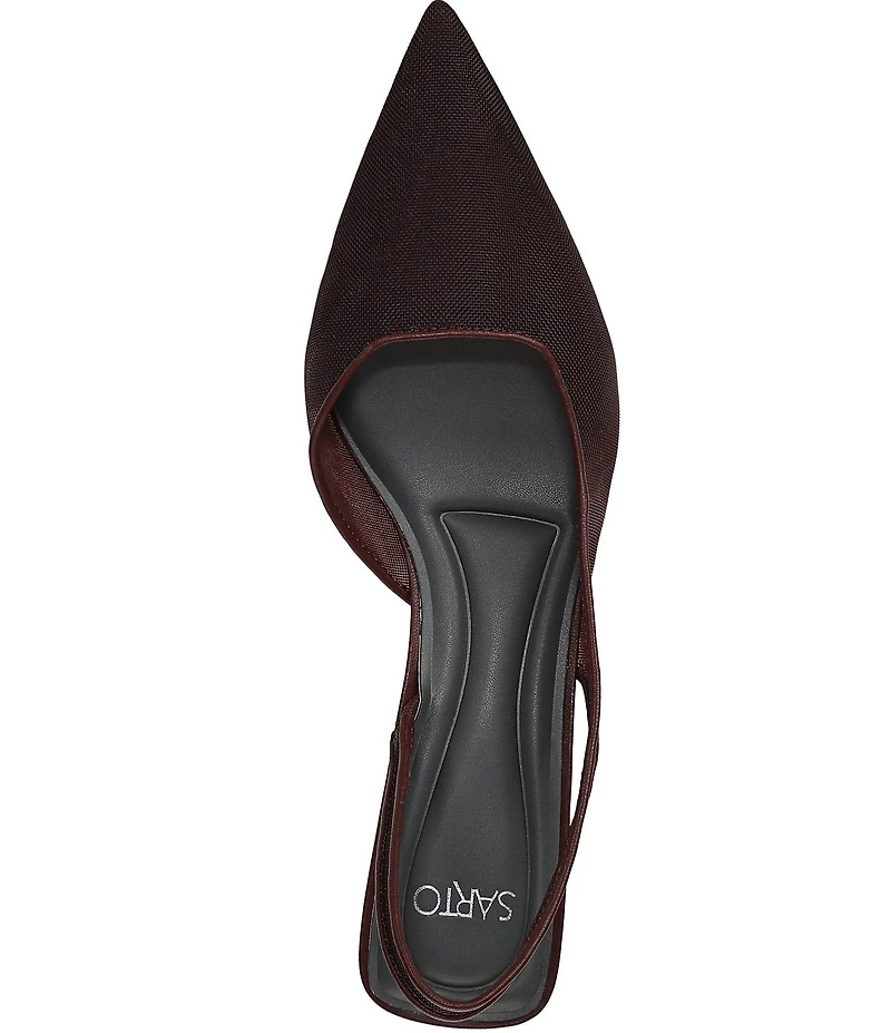 Sarto by Franco Sarto Devin Mesh Pointed Toe Slingback Pumps