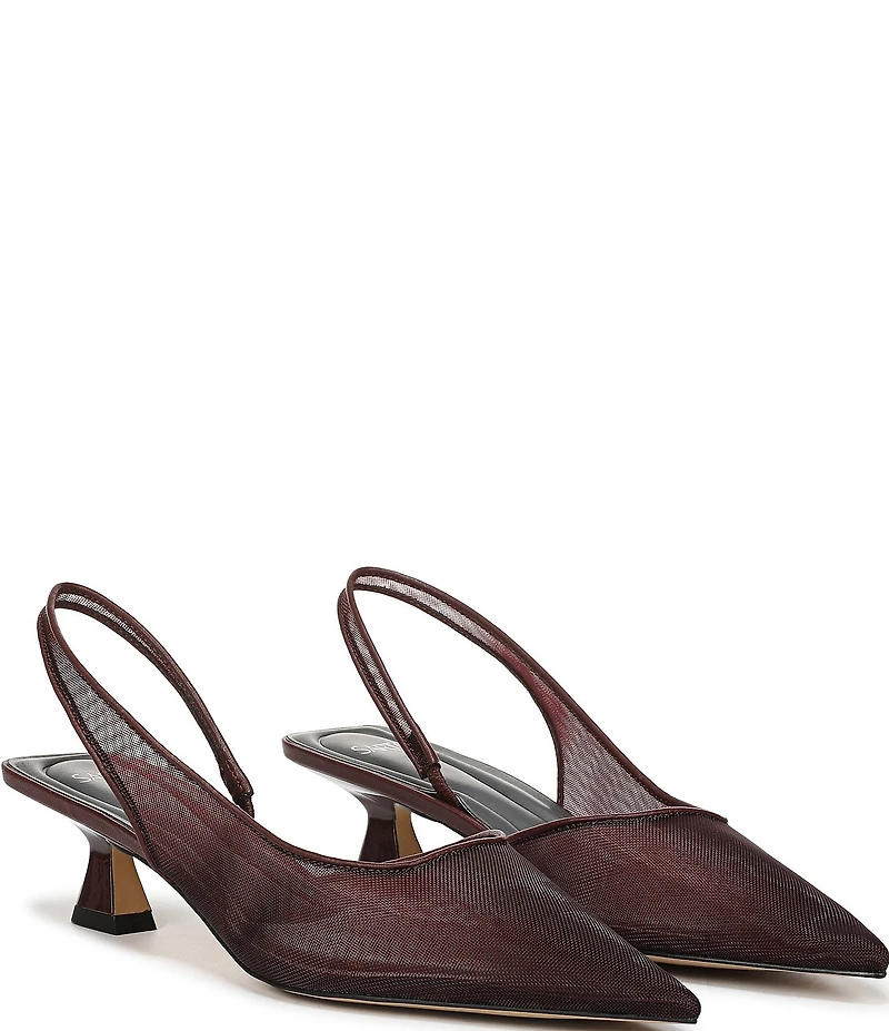 Sarto by Franco Sarto Devin Mesh Pointed Toe Slingback Pumps