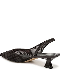 Sarto by Franco Sarto Devin Plaid Mesh Pointed Toe Slingback Pumps