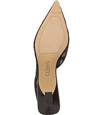 Sarto by Franco Sarto Devin Plaid Mesh Pointed Toe Slingback Pumps