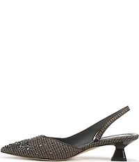 Sarto by Franco Sarto Devin Rhinestone Embellished Houndstooth Pointed Toe Slingback Pumps