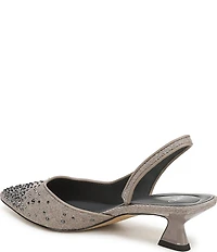 Sarto by Franco Sarto Devin Rhinestone Embellished Pointed Toe Slingback Pumps