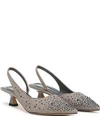 Sarto by Franco Sarto Devin Rhinestone Embellished Pointed Toe Slingback Pumps
