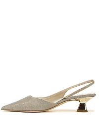 Sarto by Franco Sarto Devin 2 Metallic Fabric Kitten Heel Slingback Pumps