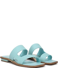 Sarto by Franco Sarto Emily Lizard Embossed Leather Square Toe Slide Sandals