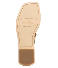Sarto by Franco Sarto Emily Metallic Slide Sandals