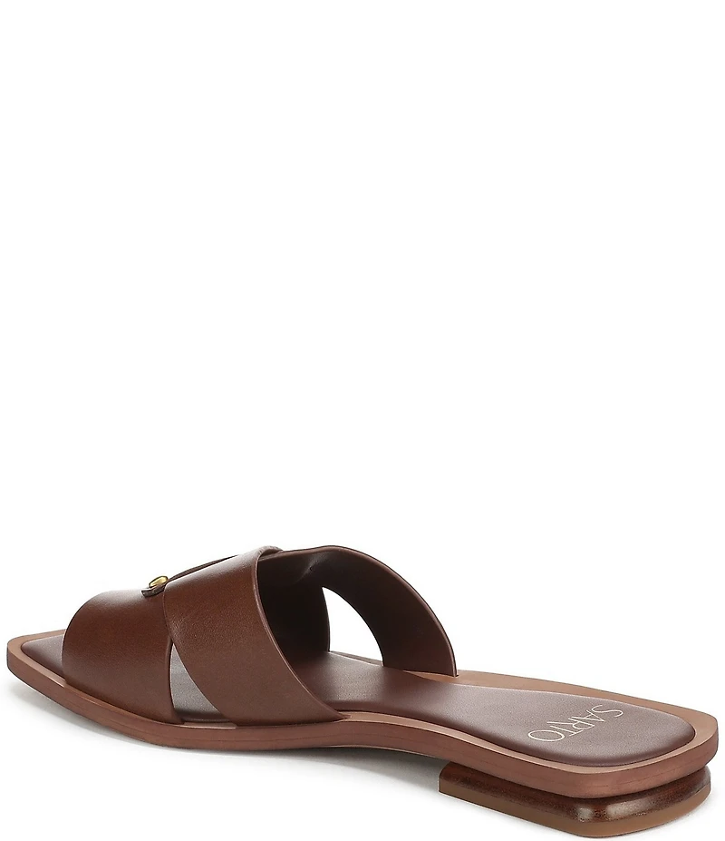Sarto by Franco Sarto Etta Leather Toe Loop Flat Sandals