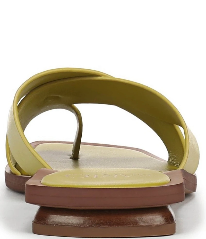 Sarto by Franco Sarto Etta Leather Toe Loop Flat Sandals