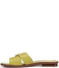 Sarto by Franco Sarto Etta Leather Toe Loop Flat Sandals