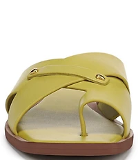 Sarto by Franco Sarto Etta Leather Toe Loop Flat Sandals