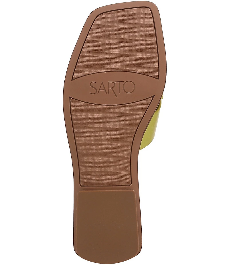 Sarto by Franco Sarto Etta Leather Toe Loop Flat Sandals