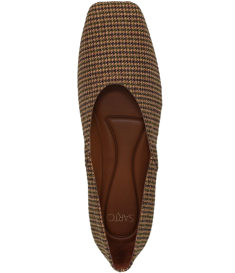Sarto by Franco Sarto Flexa Adalina Houndstooth Fabric Slip On Flats