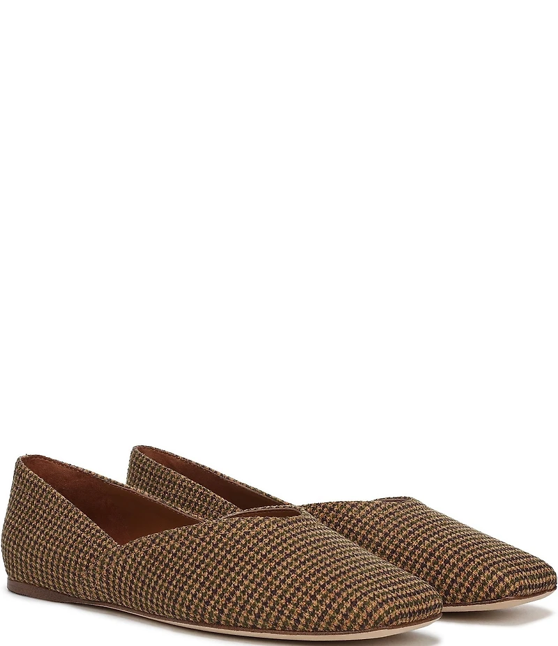Sarto by Franco Sarto Flexa Adalina Houndstooth Fabric Slip On Flats
