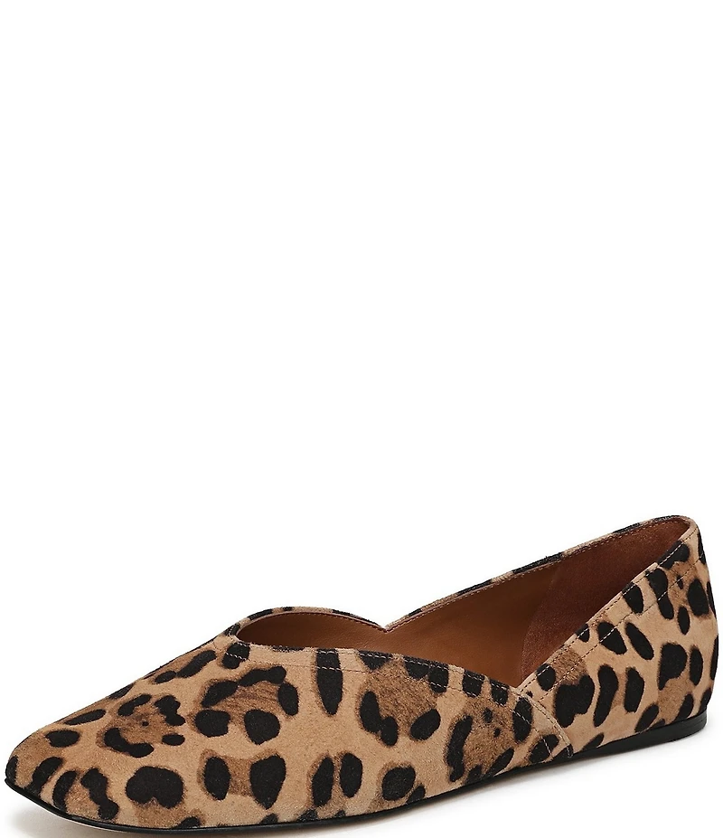 Sarto by Franco Sarto Flexa Adalina Leopard Print Suede Slip On Flats