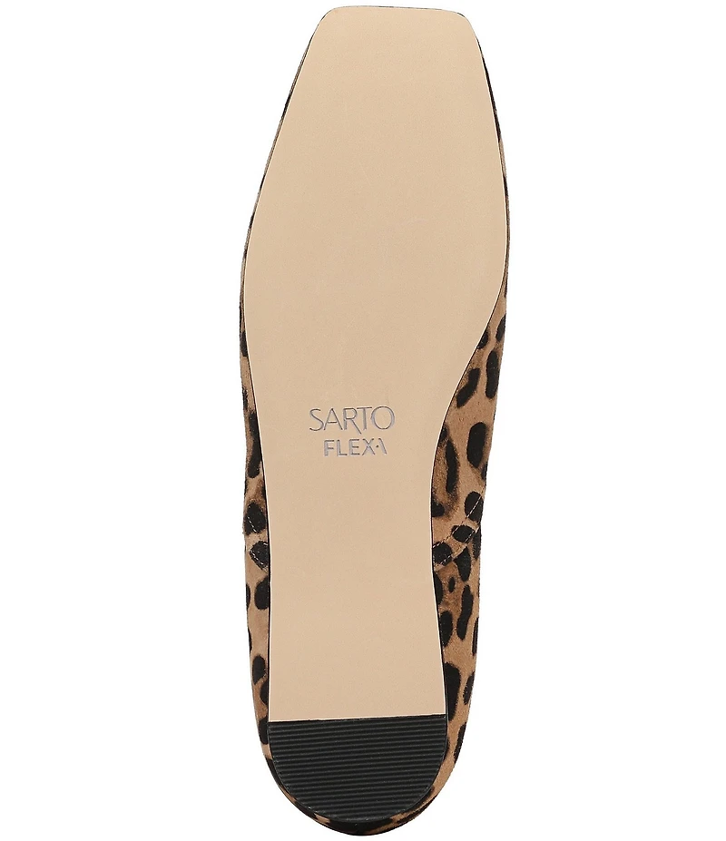 Sarto by Franco Sarto Flexa Adalina Leopard Print Suede Slip On Flats