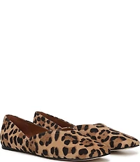 Sarto by Franco Sarto Flexa Adalina Leopard Print Suede Slip On Flats