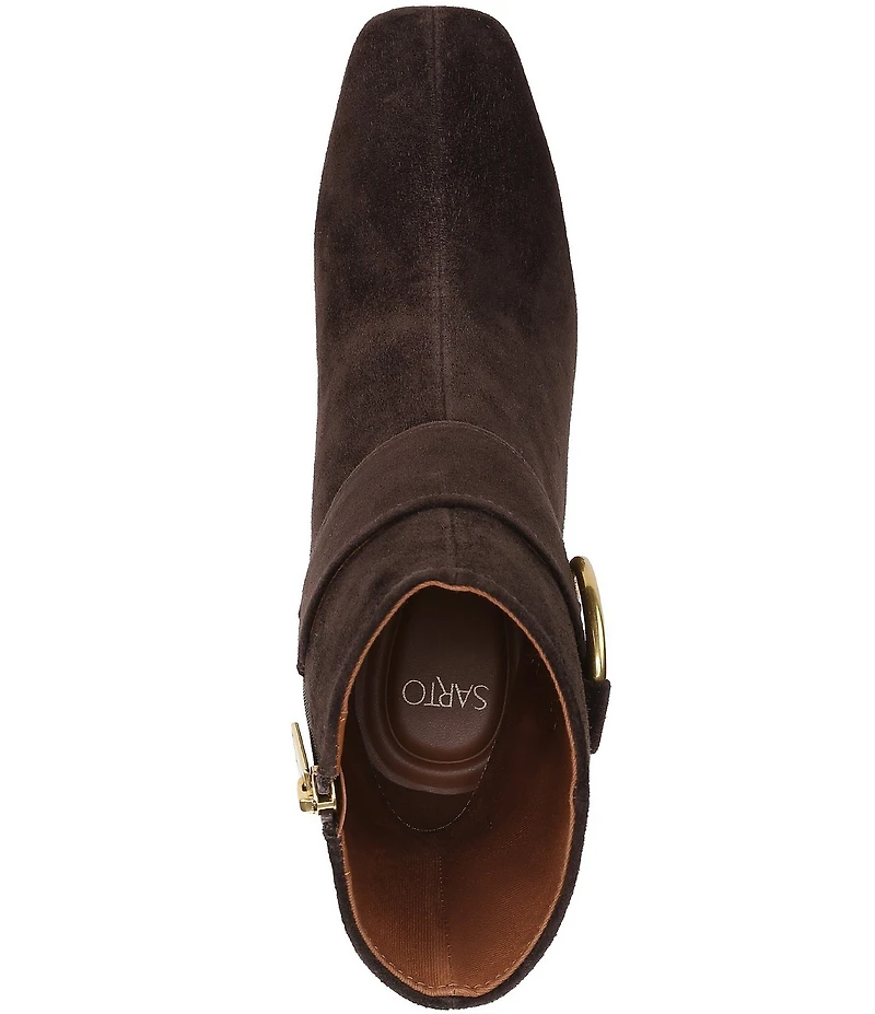 Sarto by Franco Sarto Flexa Elia O-Ring Hardware Suede Dress Booties