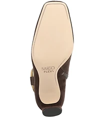 Sarto by Franco Sarto Flexa Elia O-Ring Hardware Suede Dress Booties