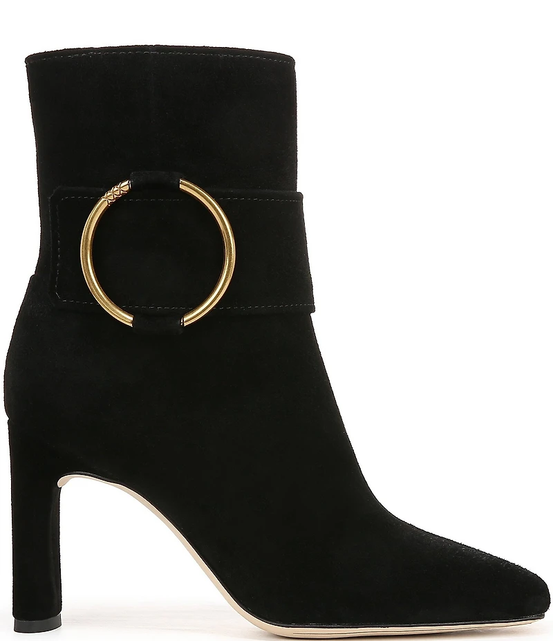 Sarto by Franco Sarto Flexa Elia O-Ring Hardware Suede Dress Booties