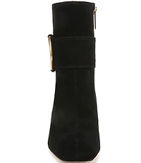Sarto by Franco Sarto Flexa Elia O-Ring Hardware Suede Dress Booties