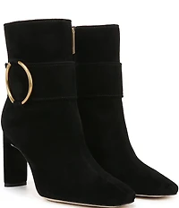 Sarto by Franco Sarto Flexa Elia O-Ring Hardware Suede Dress Booties