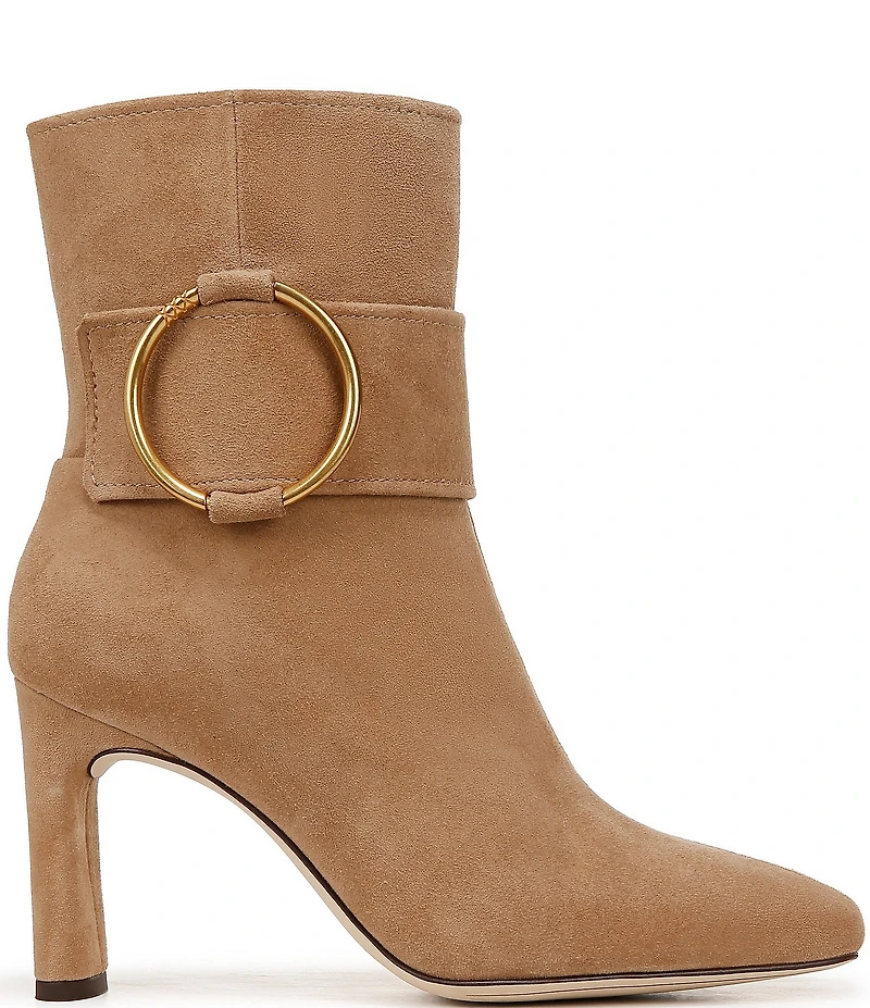 Sarto by Franco Sarto Flexa Elia O-Ring Hardware Suede Dress Booties