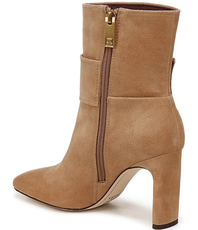 Sarto by Franco Sarto Flexa Elia O-Ring Hardware Suede Dress Booties