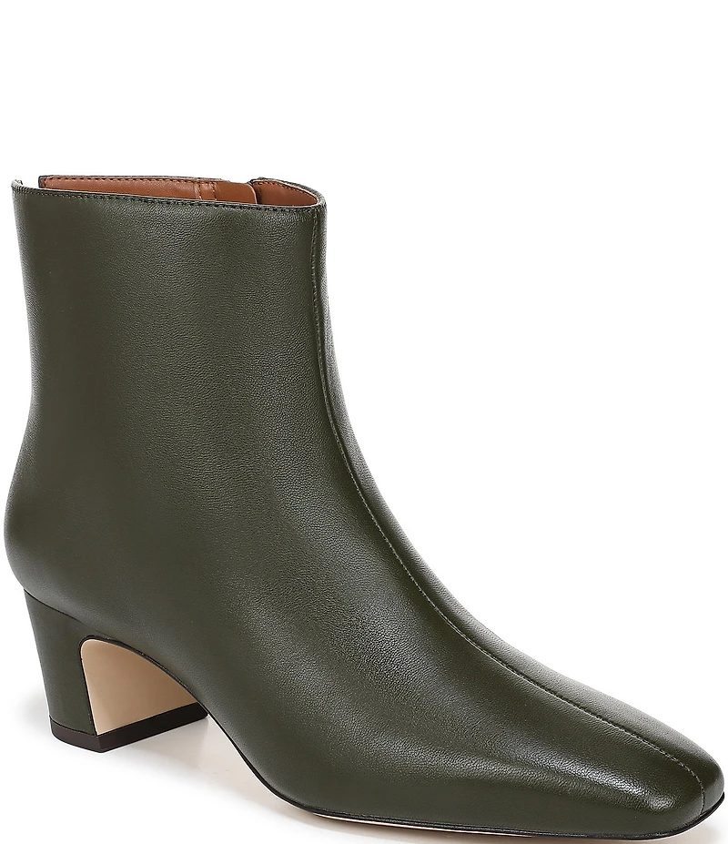 Sarto by Franco Sarto Flexa Savino Leather Square Toe Booties