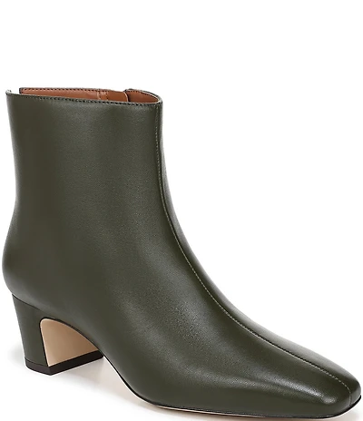 Sarto by Franco Sarto Flexa Savino Leather Square Toe Booties