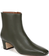 Sarto by Franco Sarto Flexa Savino Leather Square Toe Booties