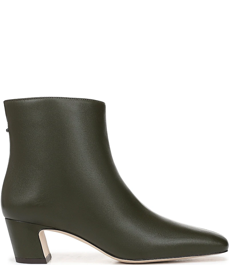 Sarto by Franco Sarto Flexa Savino Leather Square Toe Booties
