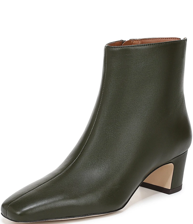 Sarto by Franco Sarto Flexa Savino Leather Square Toe Booties