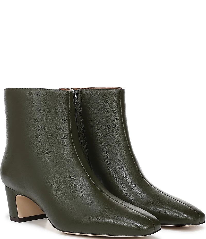 Sarto by Franco Sarto Flexa Savino Leather Square Toe Booties