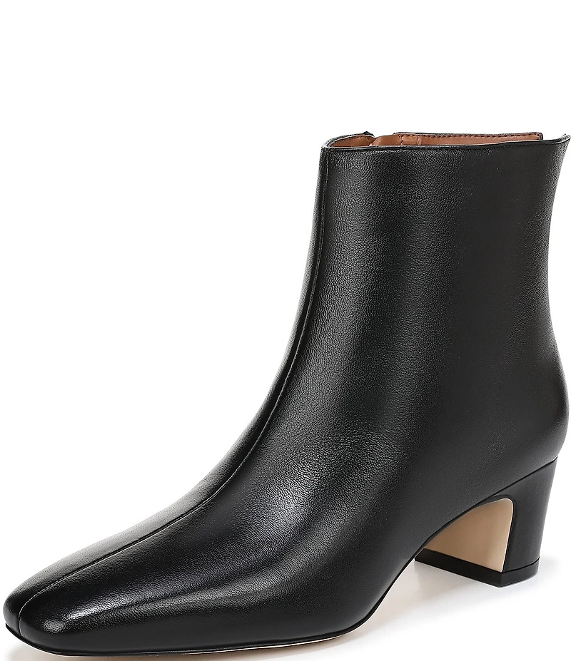 Sarto by Franco Sarto Flexa Savino Leather Square Toe Booties