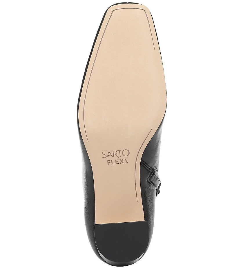 Sarto by Franco Sarto Flexa Savino Leather Square Toe Booties