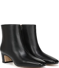 Sarto by Franco Sarto Flexa Savino Leather Square Toe Booties