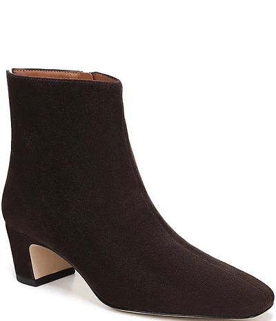 Sarto by Franco Sarto Flexa Savino Suede Square Toe Booties