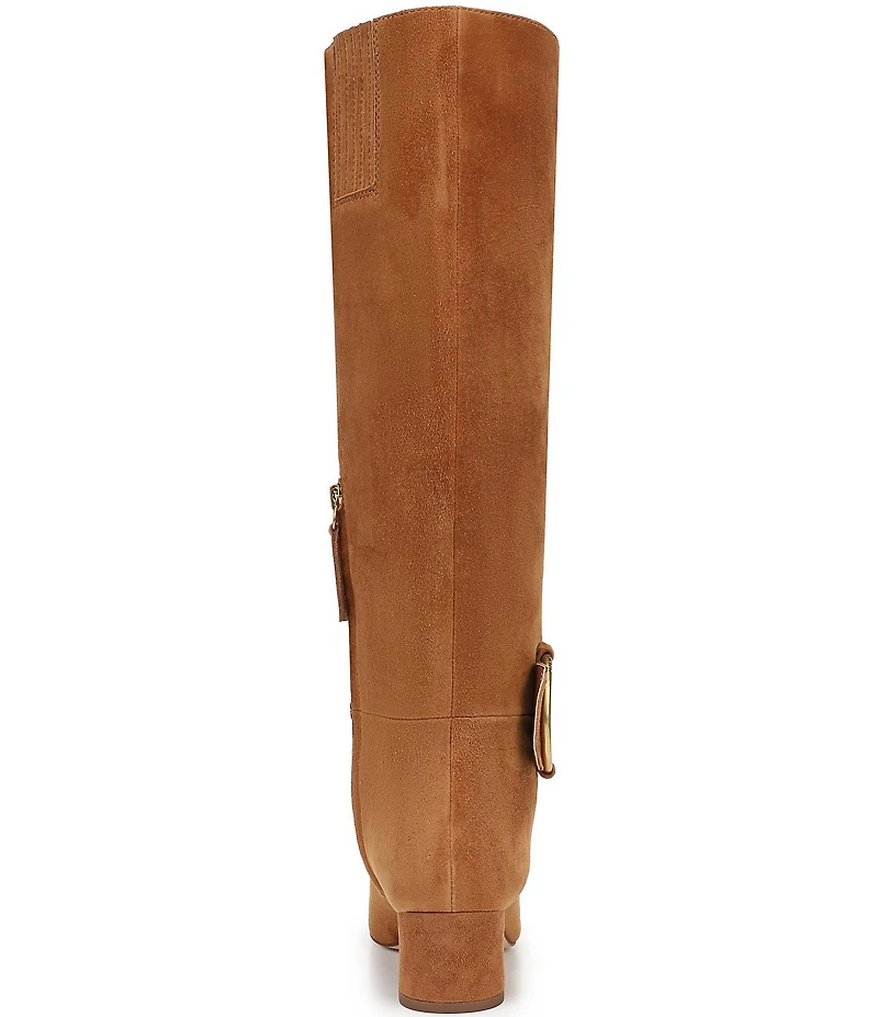 Sarto by Franco Sarto Flexa Solene Suede O-Ring Hardware Square Toe Tall Boots