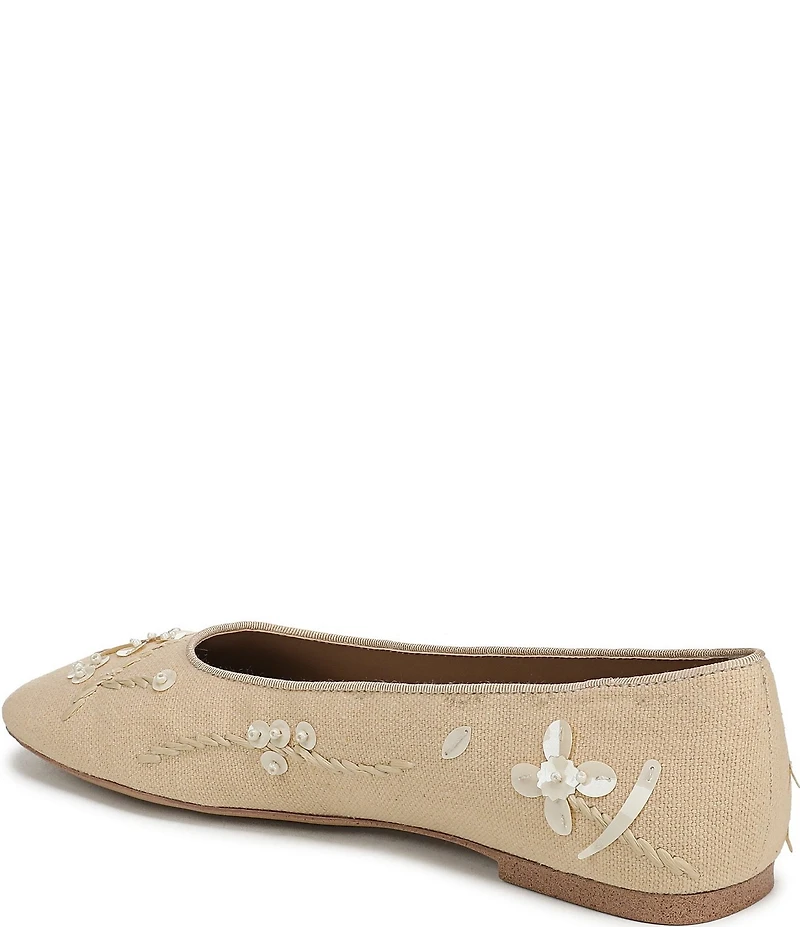 Sarto by Franco Sarto Flexa Winley Embellished Square Toe Flats