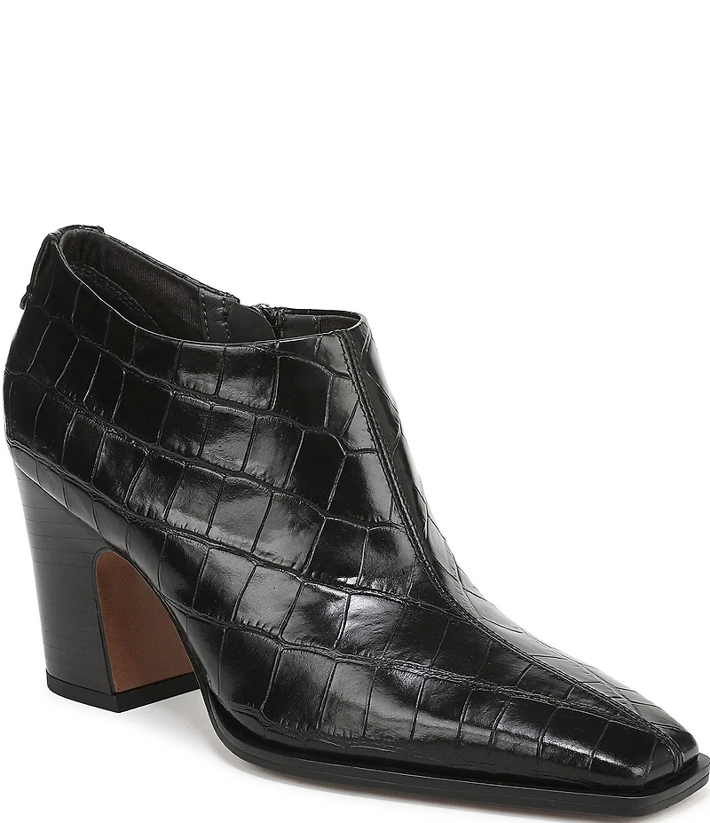 Sarto by Franco Sarto Jude Croco Embossed Leather Shooties