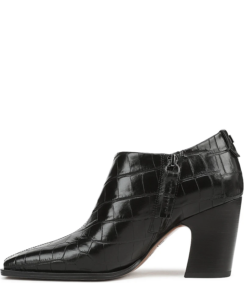 Sarto by Franco Sarto Jude Croco Embossed Leather Shooties