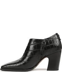 Sarto by Franco Sarto Jude Croco Embossed Leather Shooties