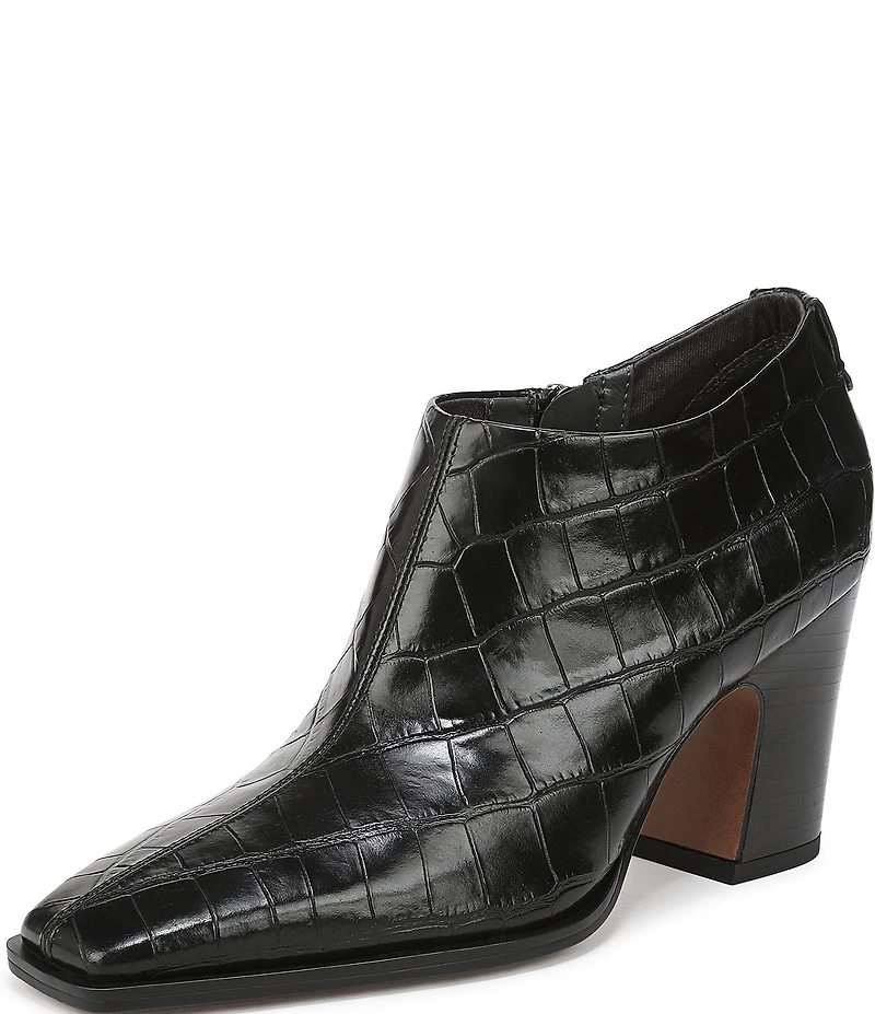 Sarto by Franco Sarto Jude Croco Embossed Leather Shooties