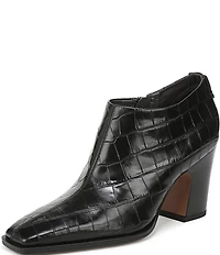 Sarto by Franco Sarto Jude Croco Embossed Leather Shooties