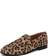 Sarto by Franco Sarto Lainey Leopard Print Suede Loafers