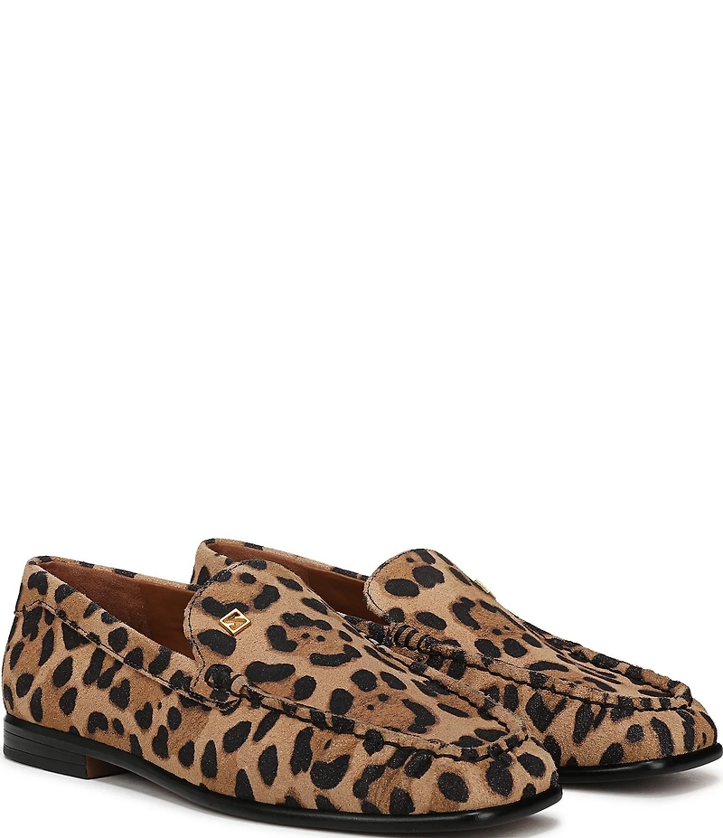 Sarto by Franco Sarto Lainey Leopard Print Suede Loafers