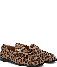 Sarto by Franco Sarto Lainey Leopard Print Suede Loafers