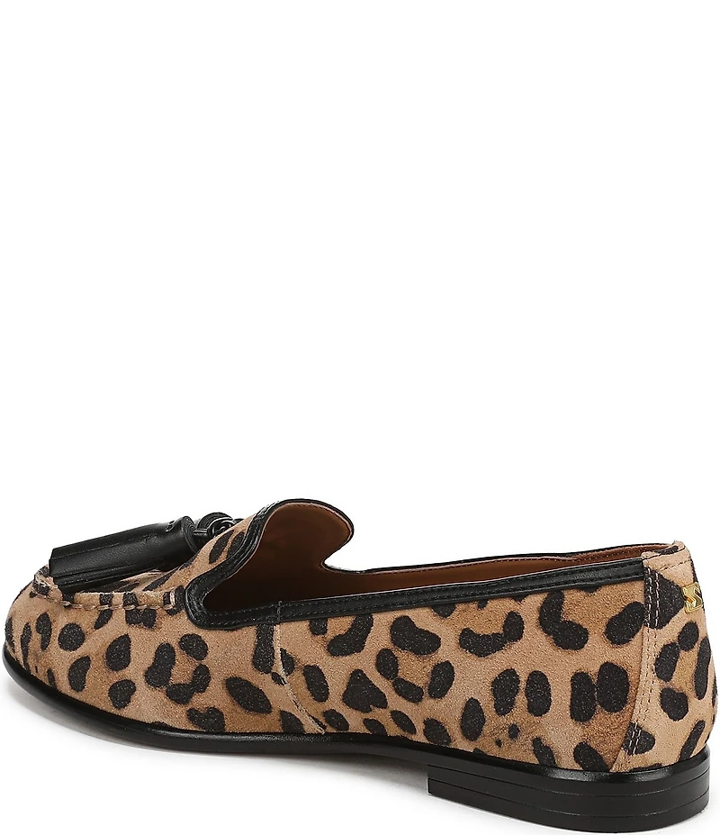 Sarto by Franco Sarto Minerva2 Leopard Print Suede Tassel Loafers