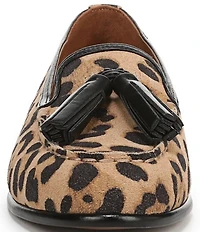 Sarto by Franco Sarto Minerva2 Leopard Print Suede Tassel Loafers