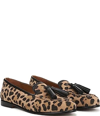 Sarto by Franco Sarto Minerva2 Leopard Print Suede Tassel Loafers